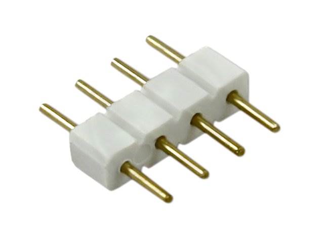 Złącze do taśmy LED RGB 4 pin wtyk dwustronny