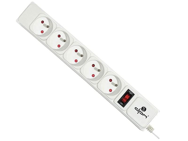 LISTWA ZASILAJĄCA 5 gniazd / 5m DPM biała