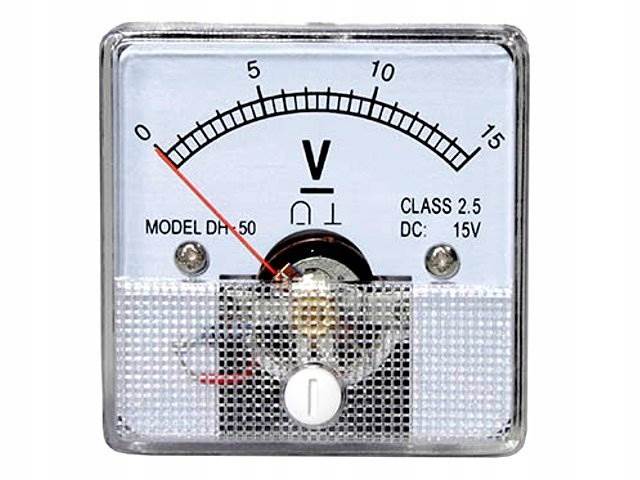Miernik analog.voltomierz kwadratowy 15V 