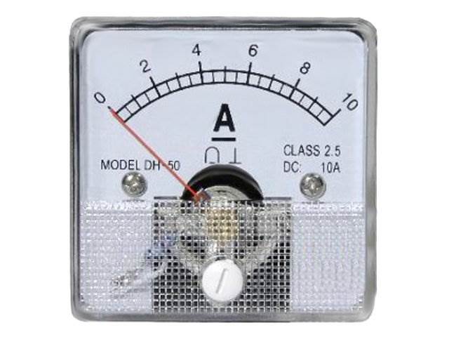 Miernik analog.amperomierz kwadratowy 10A+bocznik