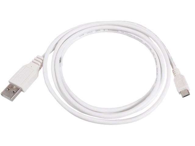 Kabel przewód USB A - Mikro USB VITALCO biały 1,5m