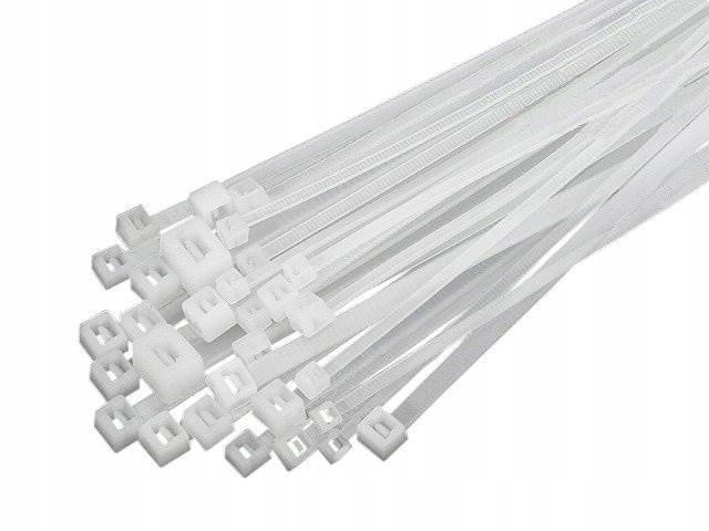 OPASKI ZACISKOWE - 3,6x200 - białe - 100szt.