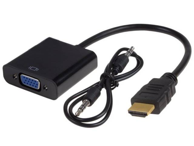 KONWERTER Z HDMI NA VGA + audio