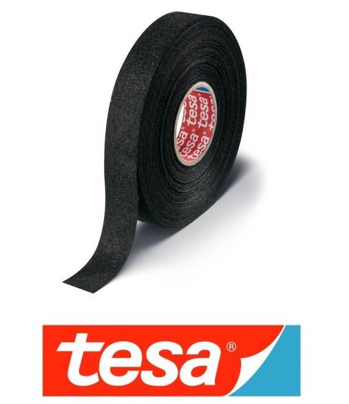 Taśma izolacyjna TEKSTYLNA TESA czarna 19mm - 25m