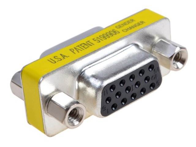 Adapter VGA 15 pin łącznik / gniazdo - gniazdo