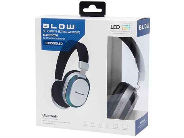 Słuchawki nauszne BLOW Bluetooth 4.2 BTX500LED