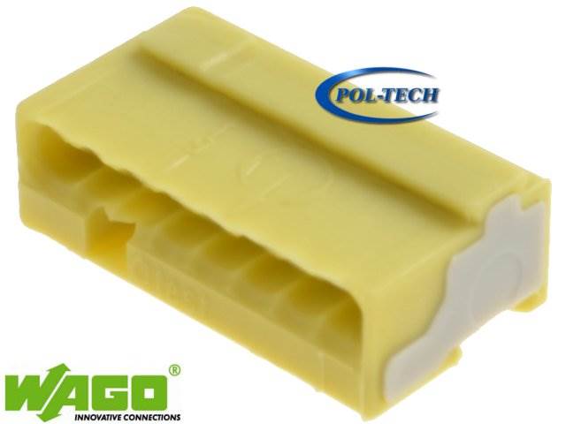 Złącze instalacyjne WAGO mikro x8 - ŻÓŁTA 10szt