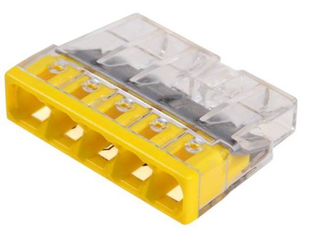 SZYBKOZŁĄCZE WAGO 2273-205 ŻÓŁTE x5 1 szt.