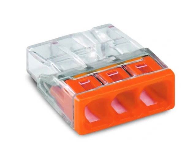 SZYBKOZŁĄCZE WAGO 2273-203 POMARAŃCZOWE x3 100szt.