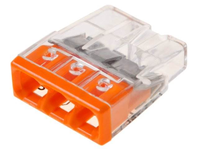 SZYBKOZŁĄCZE WAGO 2273-203 POMARAŃCZOWE x3 10szt.