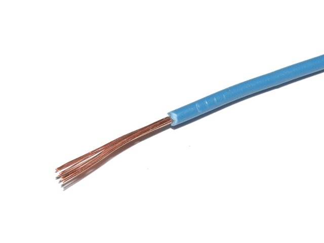 Przewód linka LgY 0,5mm2 500V H05V-K niebieski 1m
