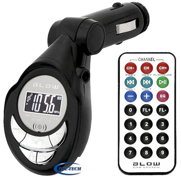 SAMOCHODOWY TRANSMITER FM BLOW SD MMC USB 74-124