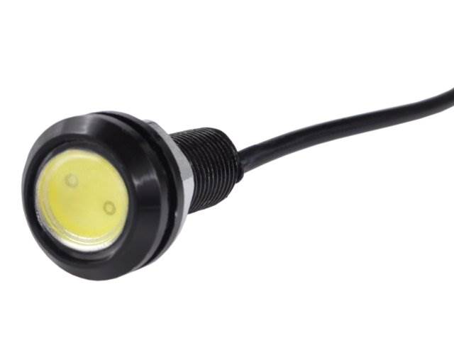 Żarówka LED oczko 12V / 0,9W 18mm z gwintem czarna