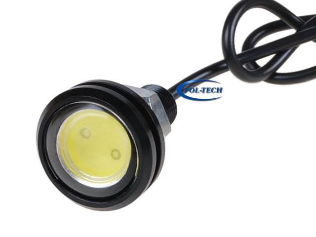 Żarówka LED oczko 12V / 1W 23mm z gwintem czarna
