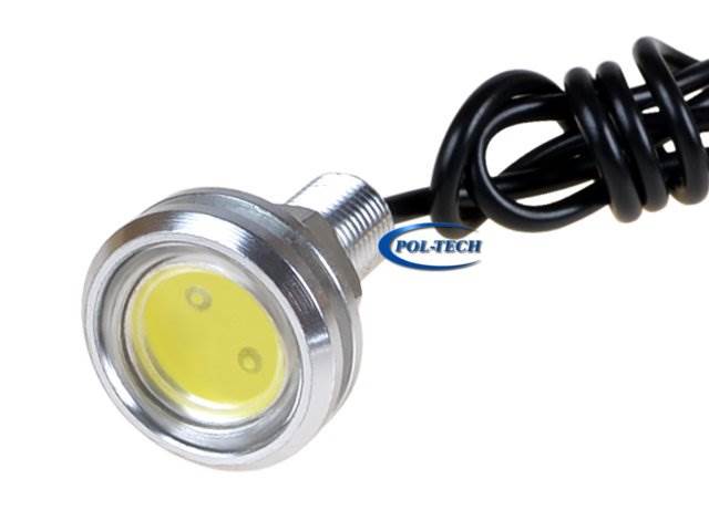 Żarówka LED oczko 12V / 1,5 23mm z gwintem srebrna
