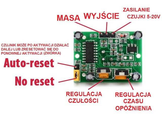 Czujnik ruchu SR501 - moduł