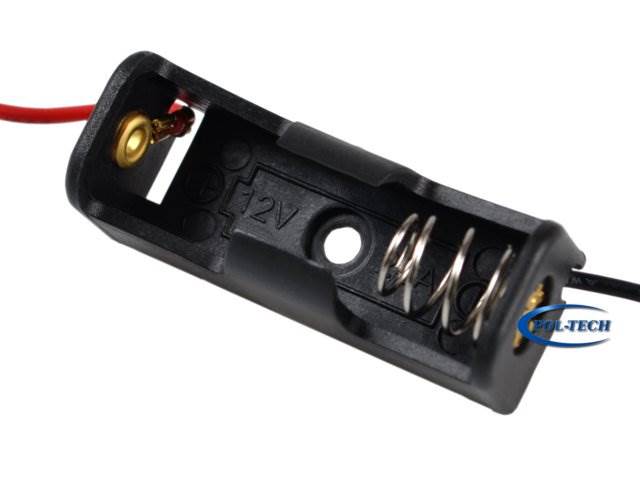 Koszyk na 1 baterie typu A23 / 12V z kablem