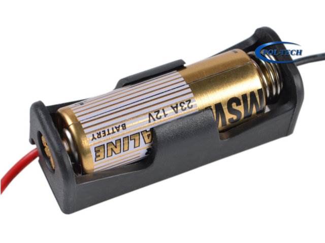 Koszyk na 1 baterie typu A23 / 12V z kablem