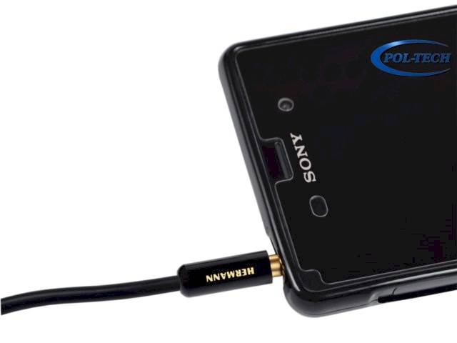 Wtyk montażowy jack 3,5mm stereo typu SLIM srebrny