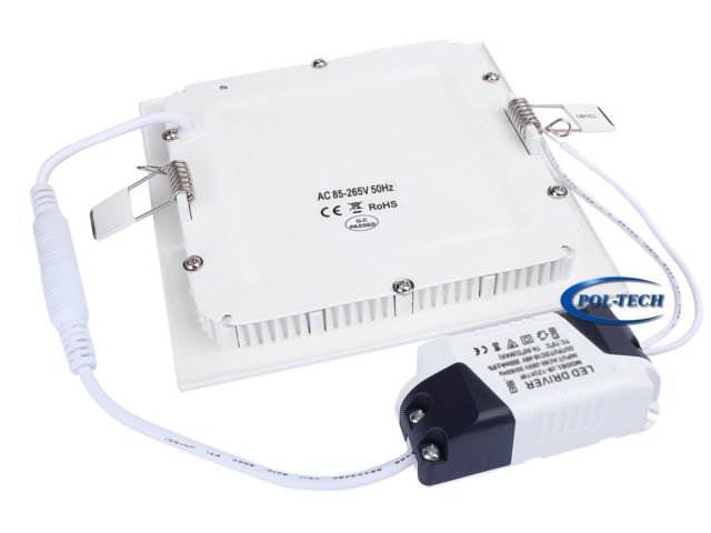 PANEL LED 12W / 230V kwadrat - neutralny