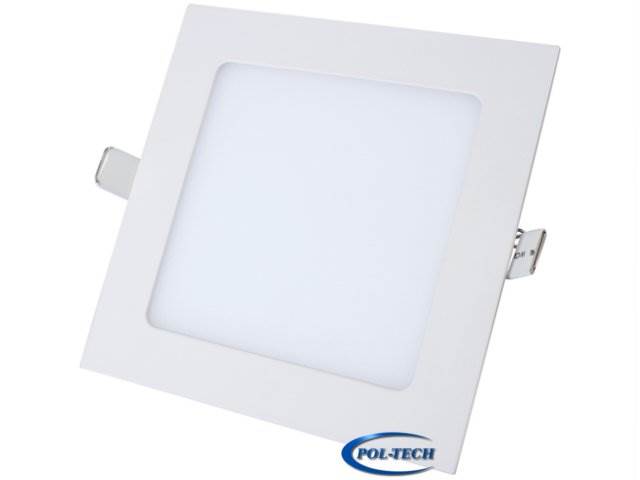 PANEL LED 12W / 230V kwadrat - biały ciepły