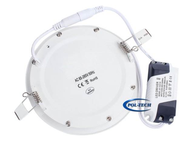 PANEL LED 12W / 230V okrągły - biały zimny