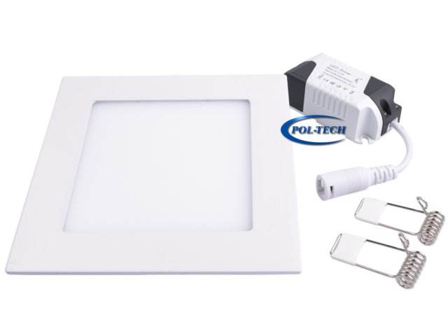 PANEL LED 6W / 230V kwadrat - biały zimny