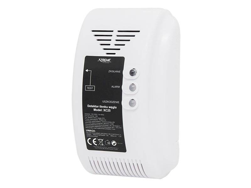 DETEKTOR / CZUJNIK CZADU - TLENKU WĘGLA XC25 230V