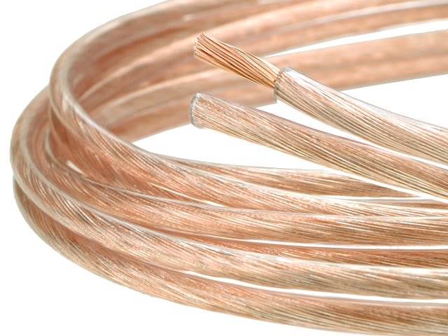 Kabel przewód głośnikowy LEXTON 2x1,0 Cu-OFC -1m