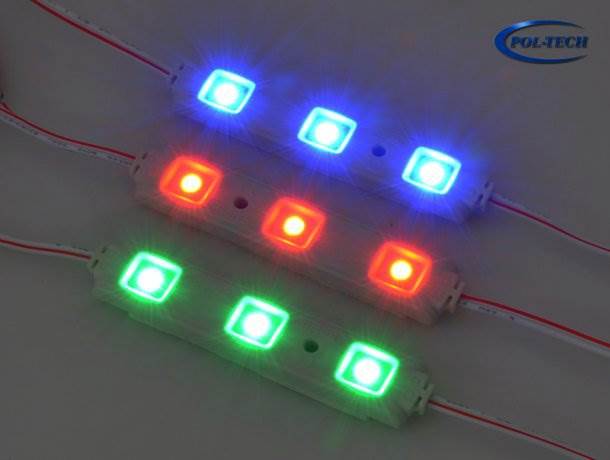 Moduł 3x LED 5050 - 12V wodoodporny - zielony