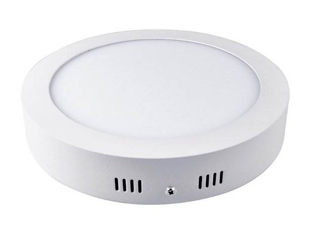 Panel LED natynkowy okragły 12W biały ciepły