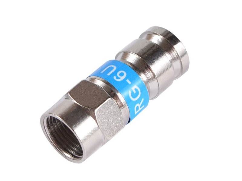 Złącze / wtyk F kompresyjne RG6 - 6,8 / 27mm