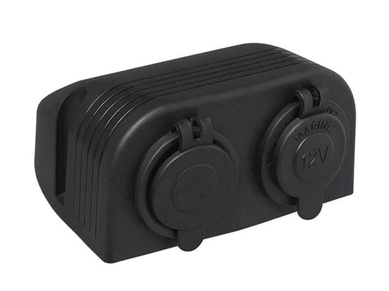 Ładowarka samochodowa 2xUSB+ gniazdo zapalniczki