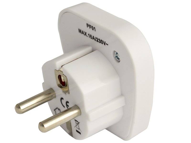 Adapter podróżny sieciowy POLSKA wt.- UK / USA gn.