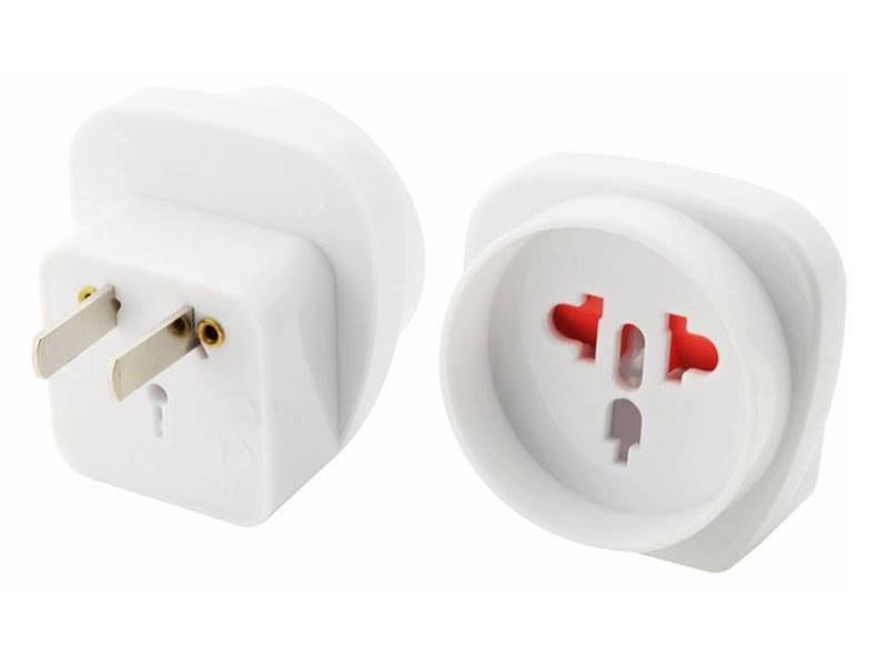 Adapter podróżny sieciowy USA wt. - PL / UK gn.