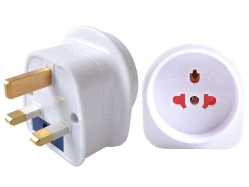 Adapter podróżny sieciowy UK wt. - PL / USA gn.