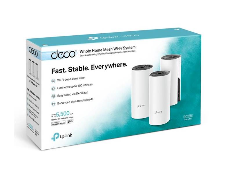 Domowy system WI-FI MESH TP-LINK DECO E4 (3-pack)