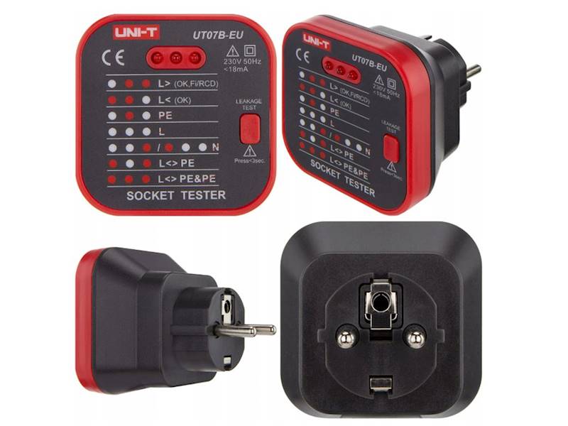 Miernik UNI-T UT07B wskaźnik sieci 230V z test RCD