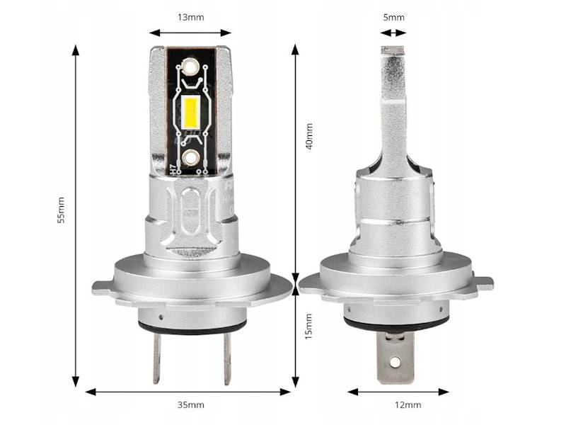 Żarówka LED samochodowa H7 mini 42W - 2szt. AMIO