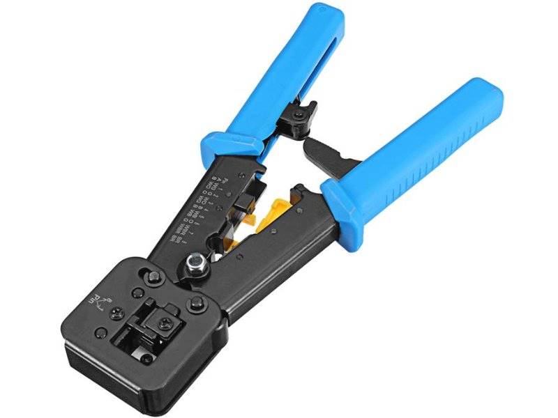 Zaciskarka wtyków przelotowych RJ45 8P 4P KD-376Z
