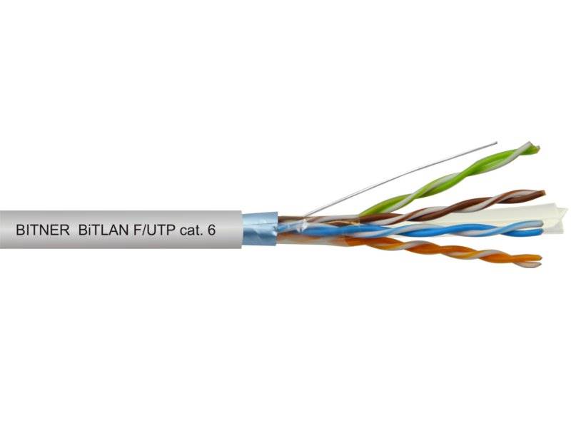Przewód skrętka BITLAN U/ UTP Kat.6 Cu drut - 100m
