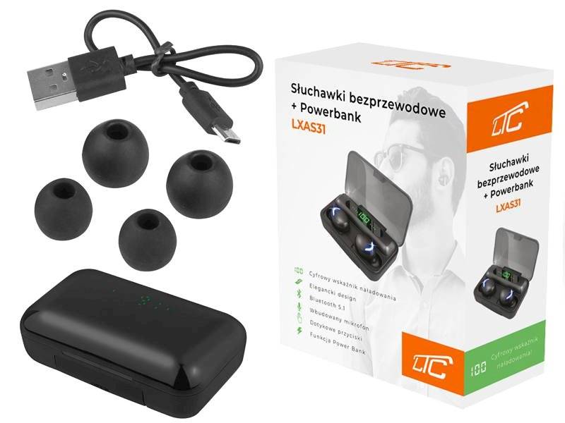 Słuchawki douszne Bluetooth bezprzewodowe LTC