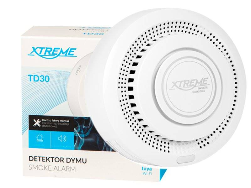 DETEKTOR CZUJNIK DYMU na WiFi TD30 Xtreme