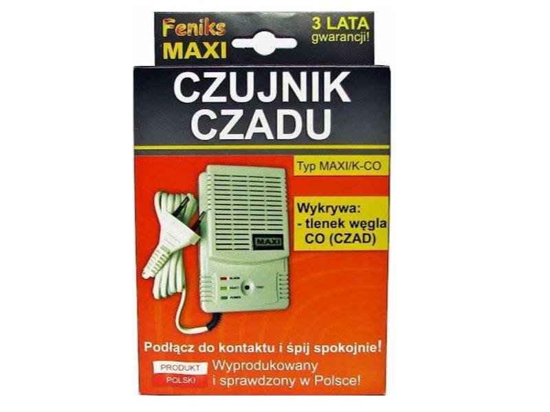 DETEKTOR czujnik CZADU PL / tlenek węgla CO CZAD