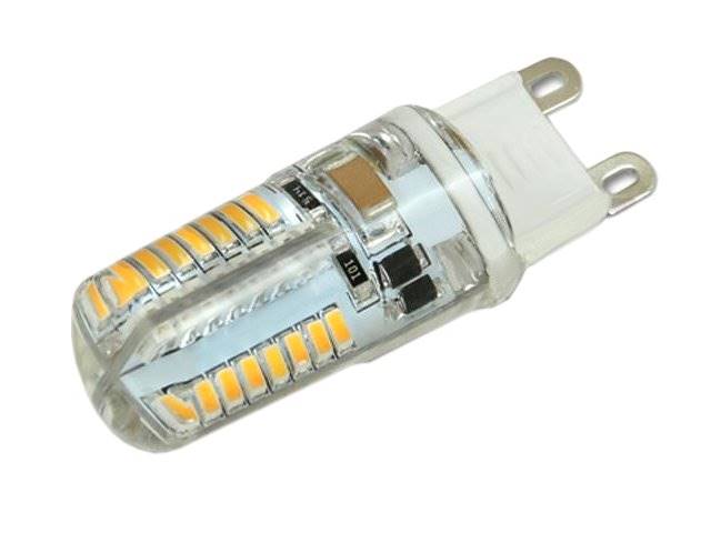 Żarówka LED G9 / 3W / 230V w silikonie - b. ciepły