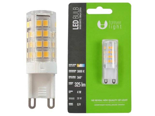 Żarówka LED G9 / 4W / 230V forever light - ciepła