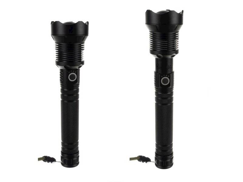 Latarka LED dioda P70 USB 2x akum. 26650