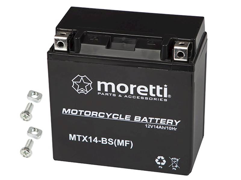 Akumulator żelowy motocyklowy - 12V / 14Ah Moretti
