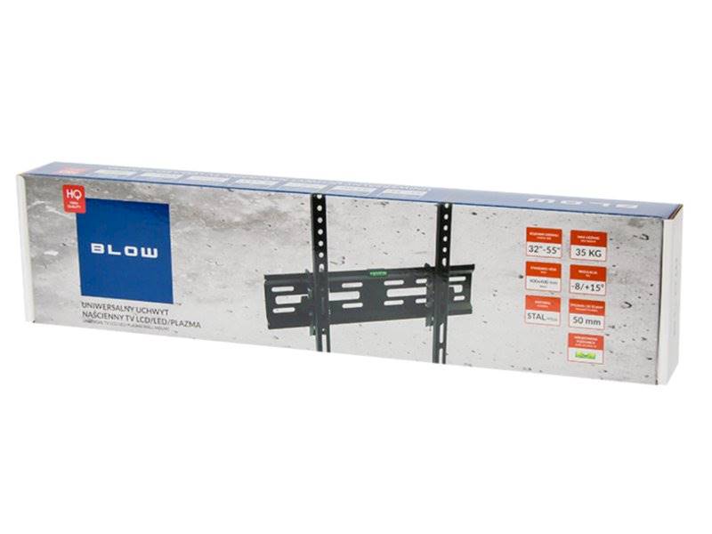 Uchwyt Wieszak TV LCD HQ 32"-55" CZARNY pochylny