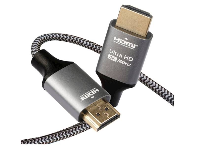 Kabel Przyłącze HDMI-HDMI 8k 5m plecionka